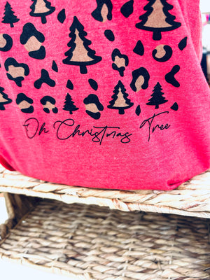 "Cheetah Christmas" Tultex Tee