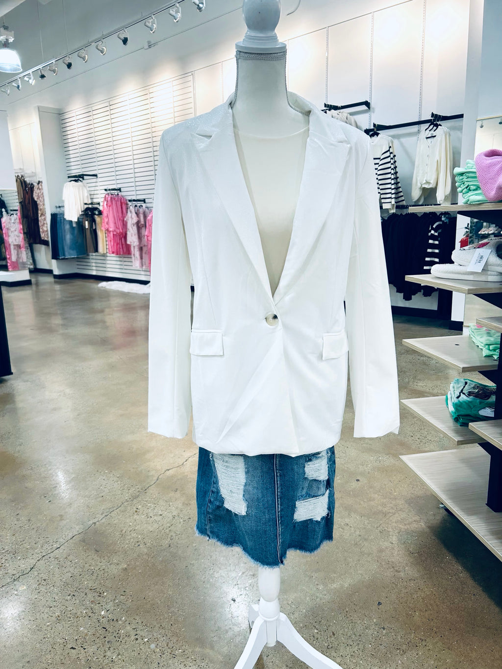 "Winter Business" (White) Blazer