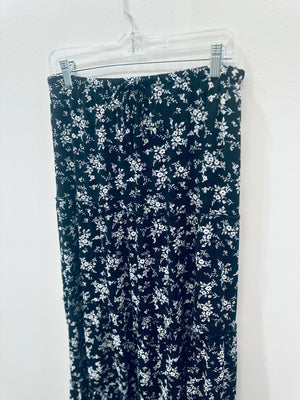 "Garden Whirl" (black) skirt