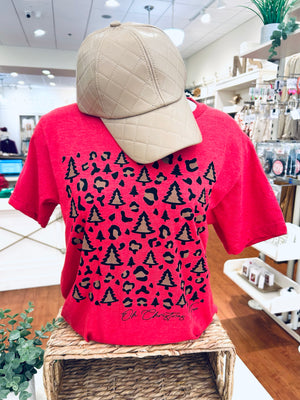 "Cheetah Christmas" Tultex Tee