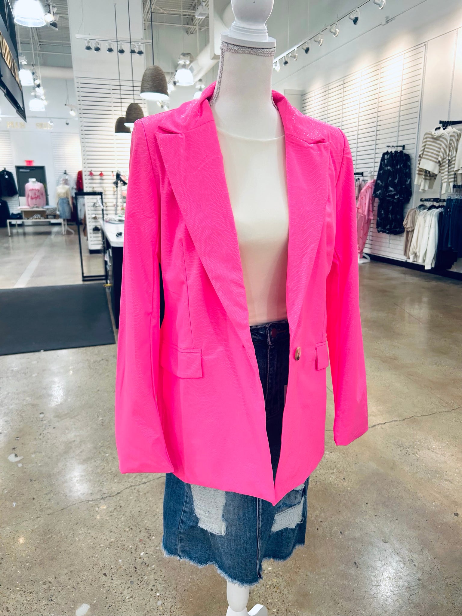 "Winter Business" (Hot Pink) Blazer