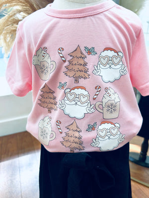 "Cutesy Christmas" Little Girls Tee