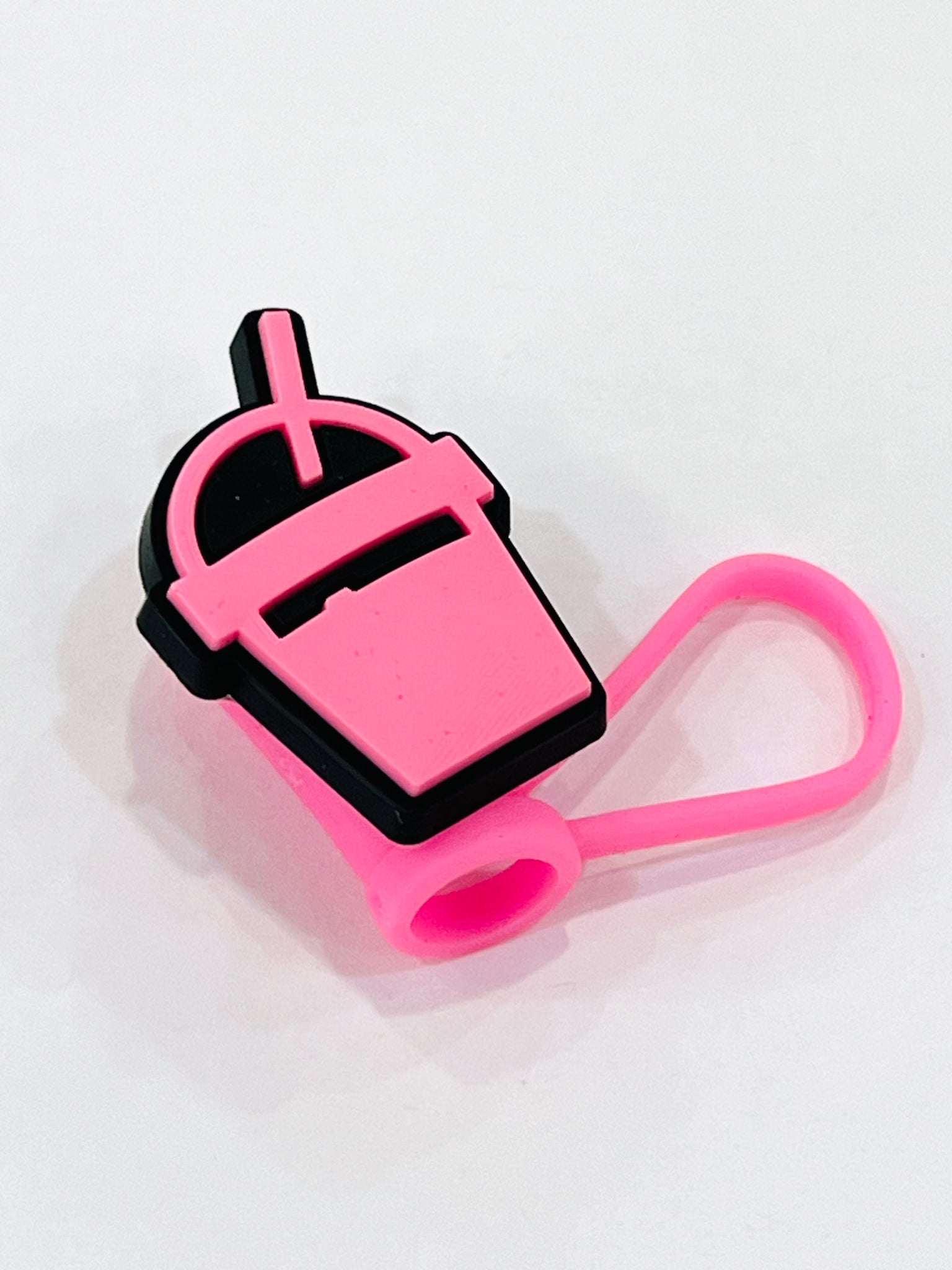 "Black and Pink" straw covers