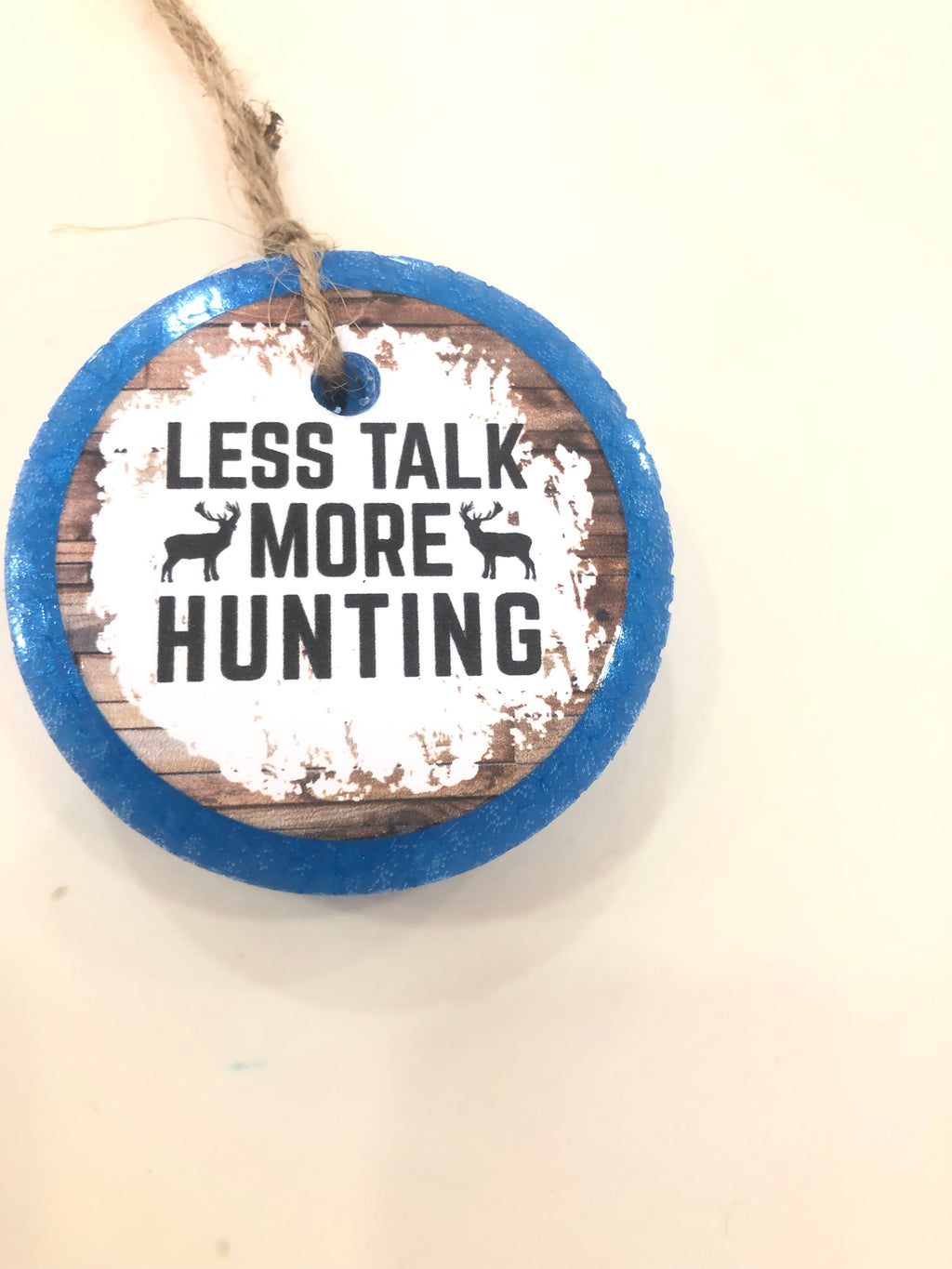 "Less Talk More Hunting" car freshie