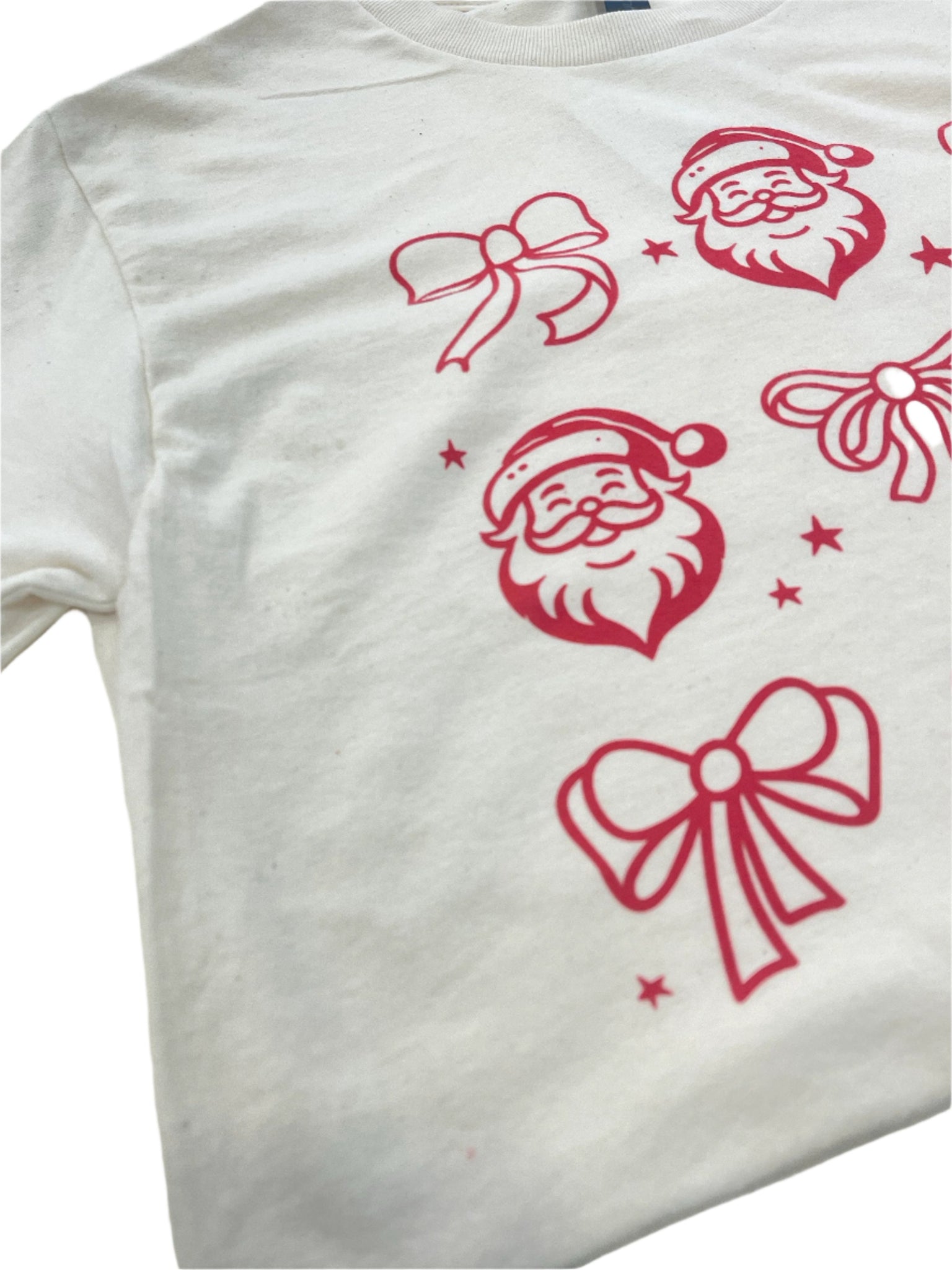 "Bows And Santa"t-shirt