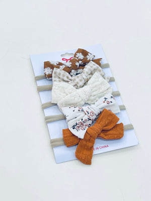 "Fall Florals" infant headbands