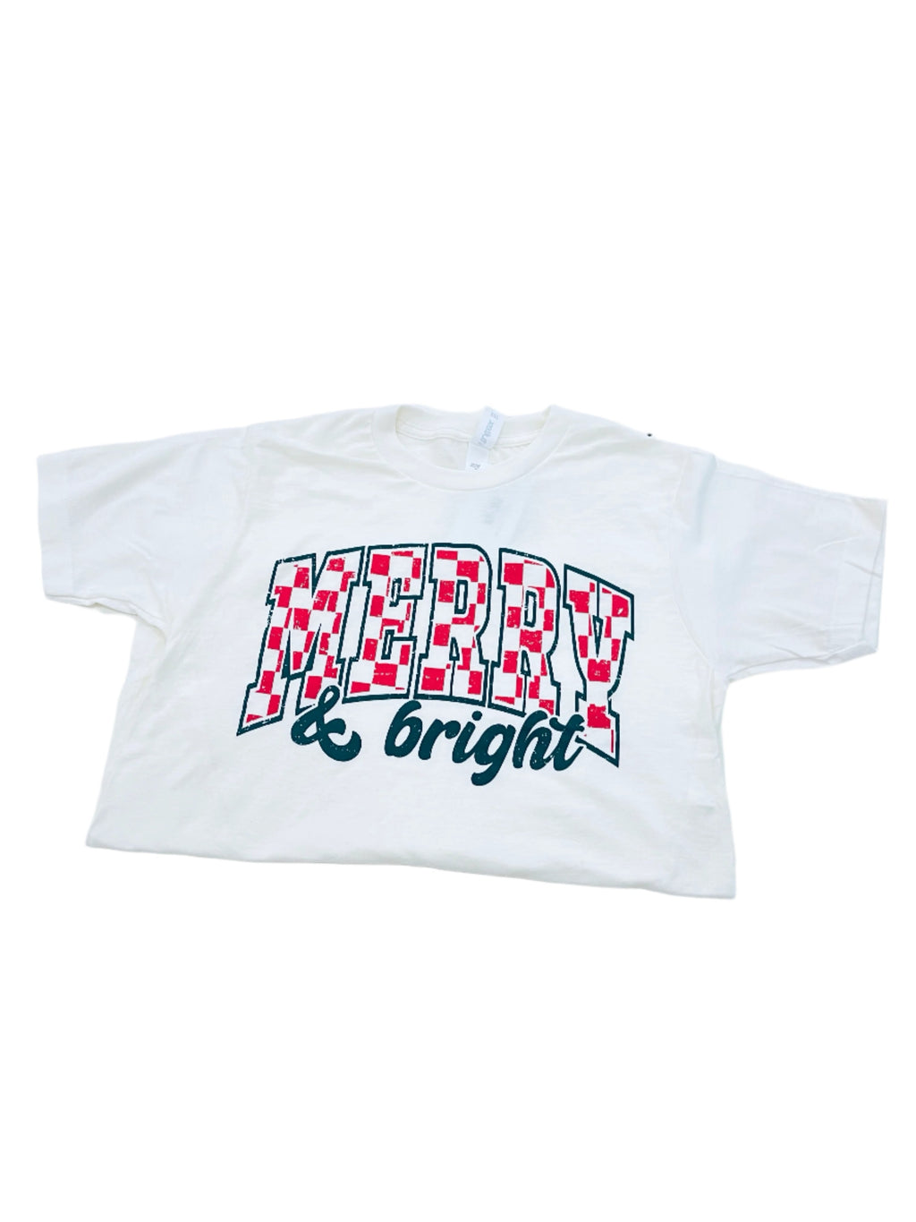 "Checkered Merry and Bright" shirt