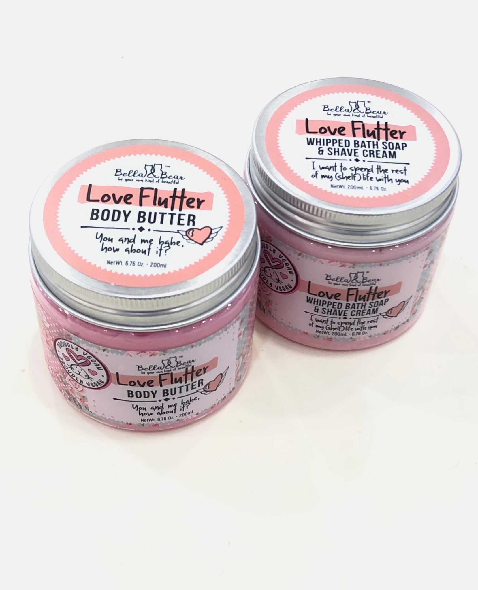 "Love Flutter" body products