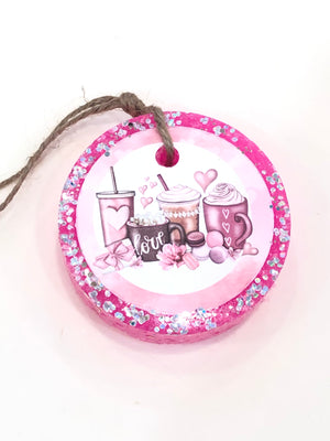 "Valentine coffee" car fresheners