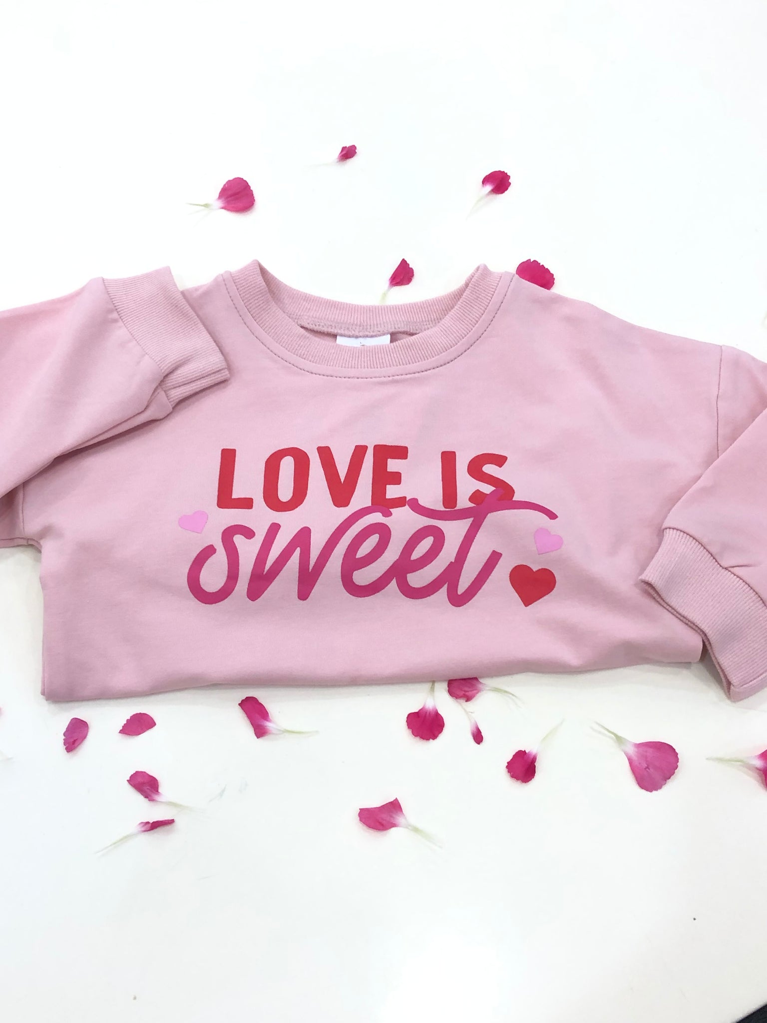 "Love Is Sweet" girl's sweatshirt