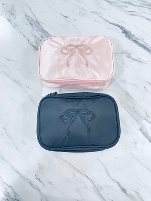 "Bow-tiful Essentials"cosmetic bag