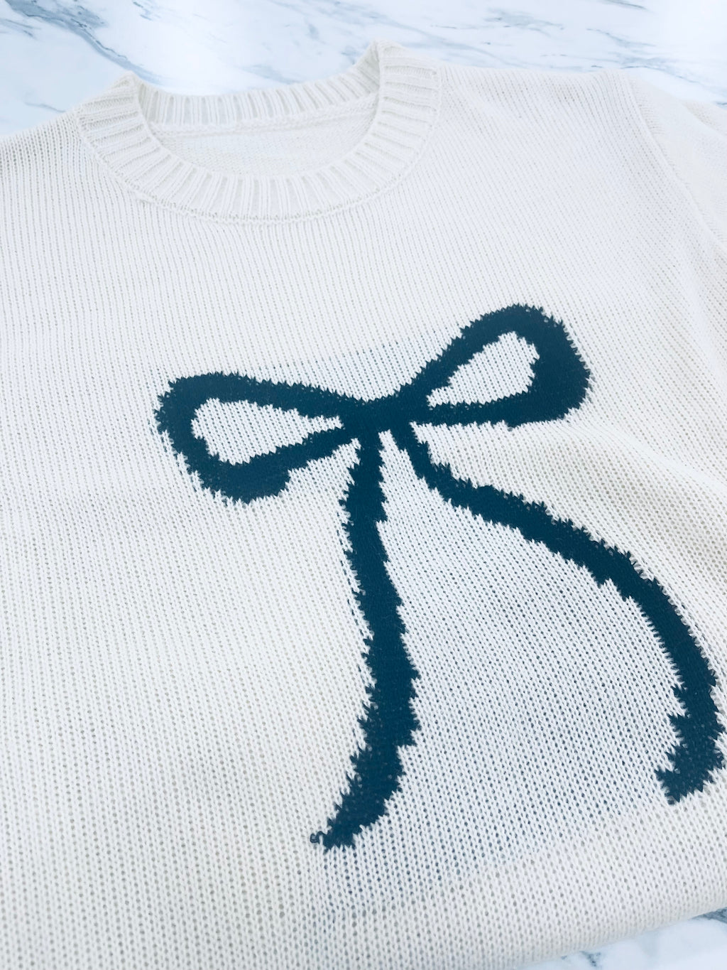 "Take A Bow" Girls Bow Sweater