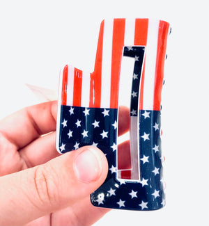 "Patriotic Girl" Claw Clip