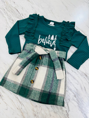 "Playing in Plaid" Girls Skirt