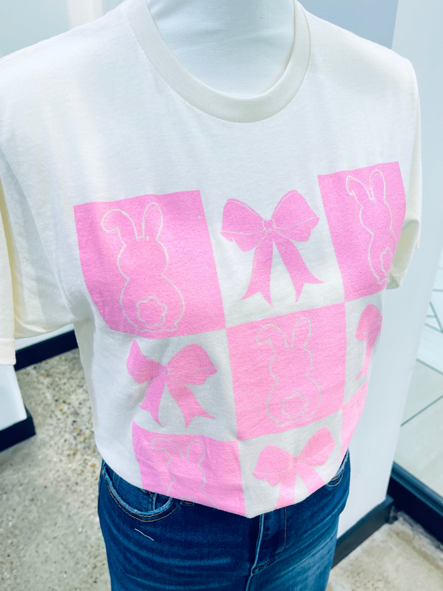 "Bunnies and Bows" Tultex Tee