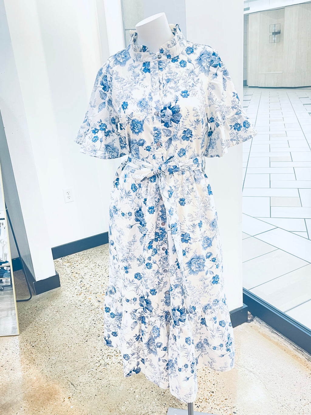 "Vintage Outing" floral dress
