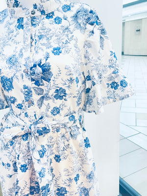 "Vintage Outing" floral dress