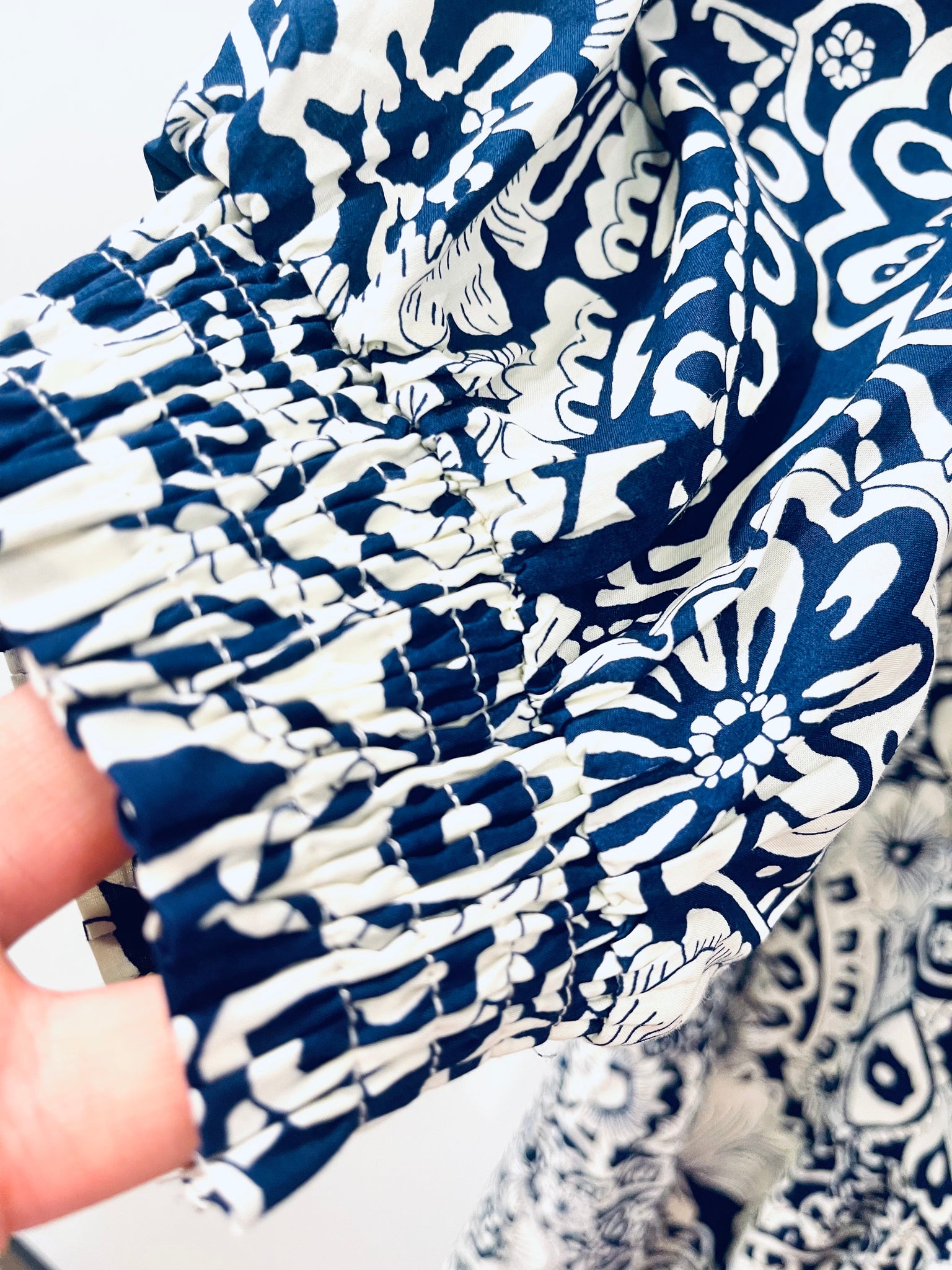 "Faith in Bloom" (navy) dress