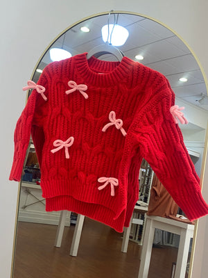 "Girls and Bows" girl sweater