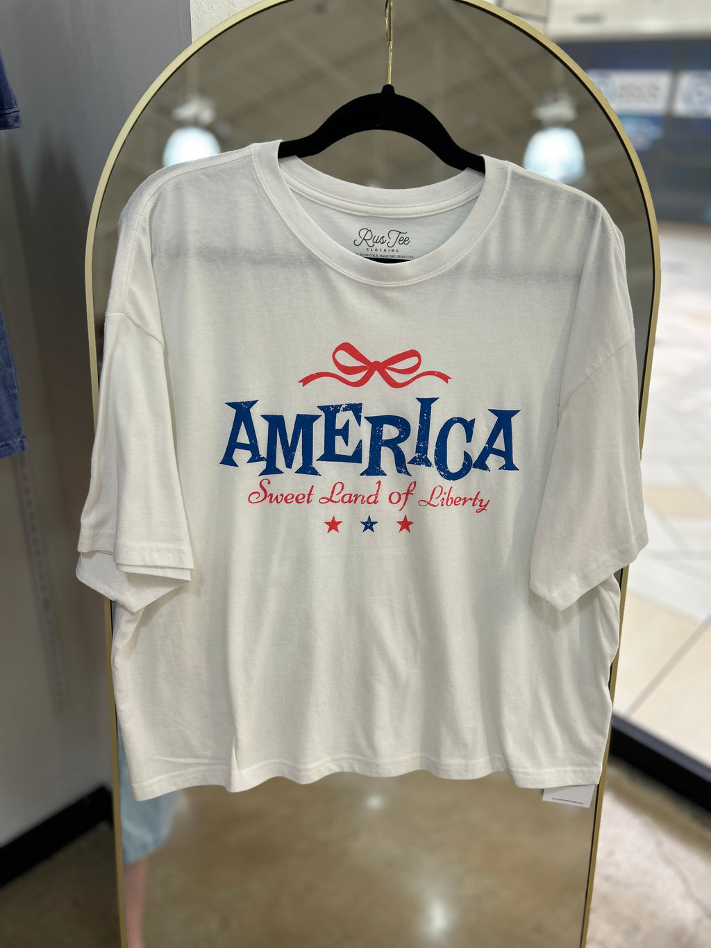 “Sweet America” (white) graphic t-shirt