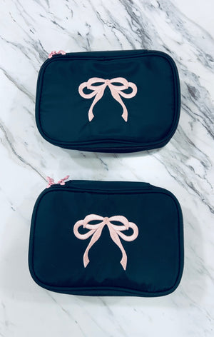 "Bow-tiful Essentials"cosmetic bag