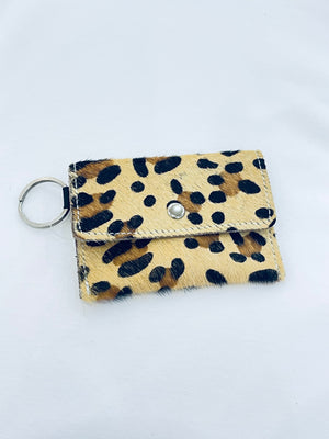 "Cheetah on the Go" Keychain Wallet