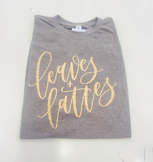 " Leaves and Lattes " t-shirt