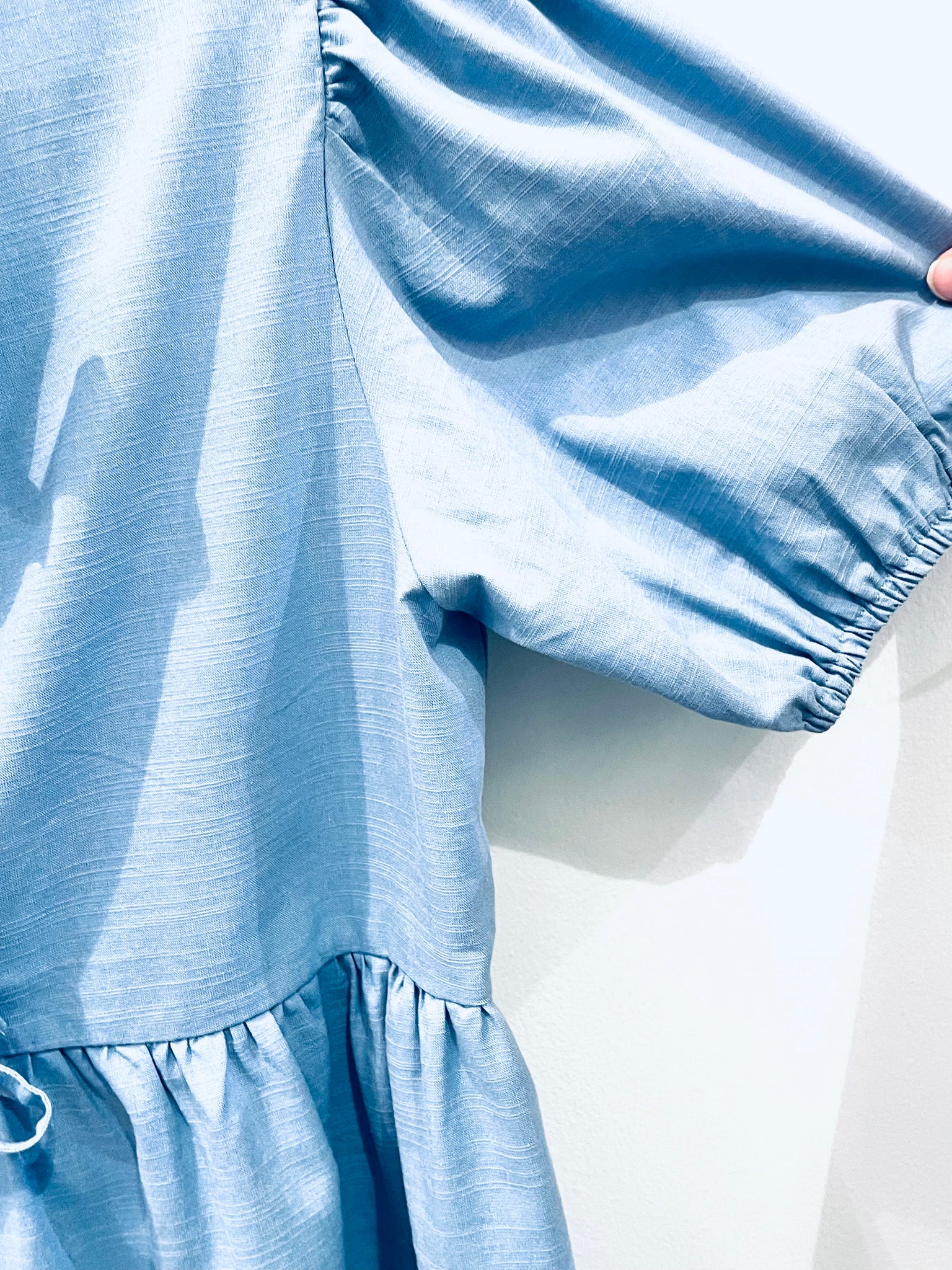 "Ladies In Bows" (Dusty blue) top