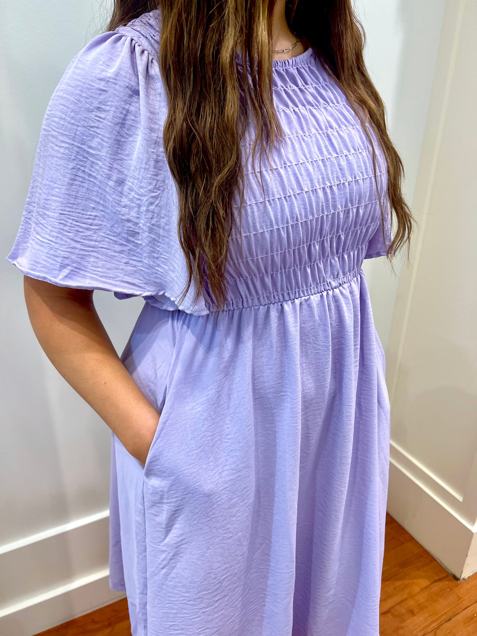 "Spring Darling" (lavender) dress