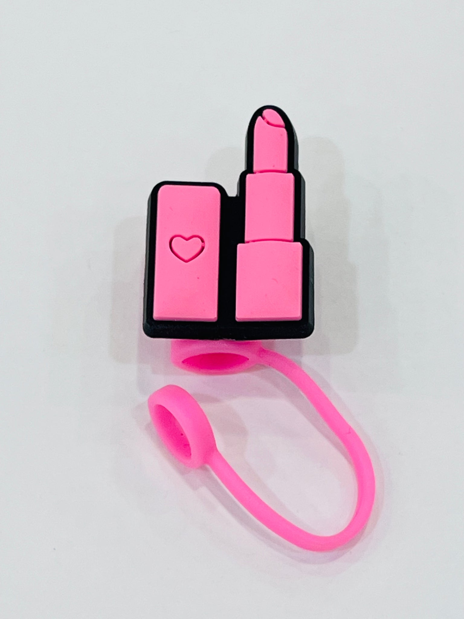 "Black and Pink" straw covers