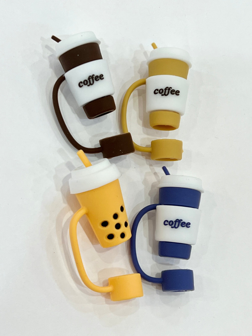 "Coffee" straw covers