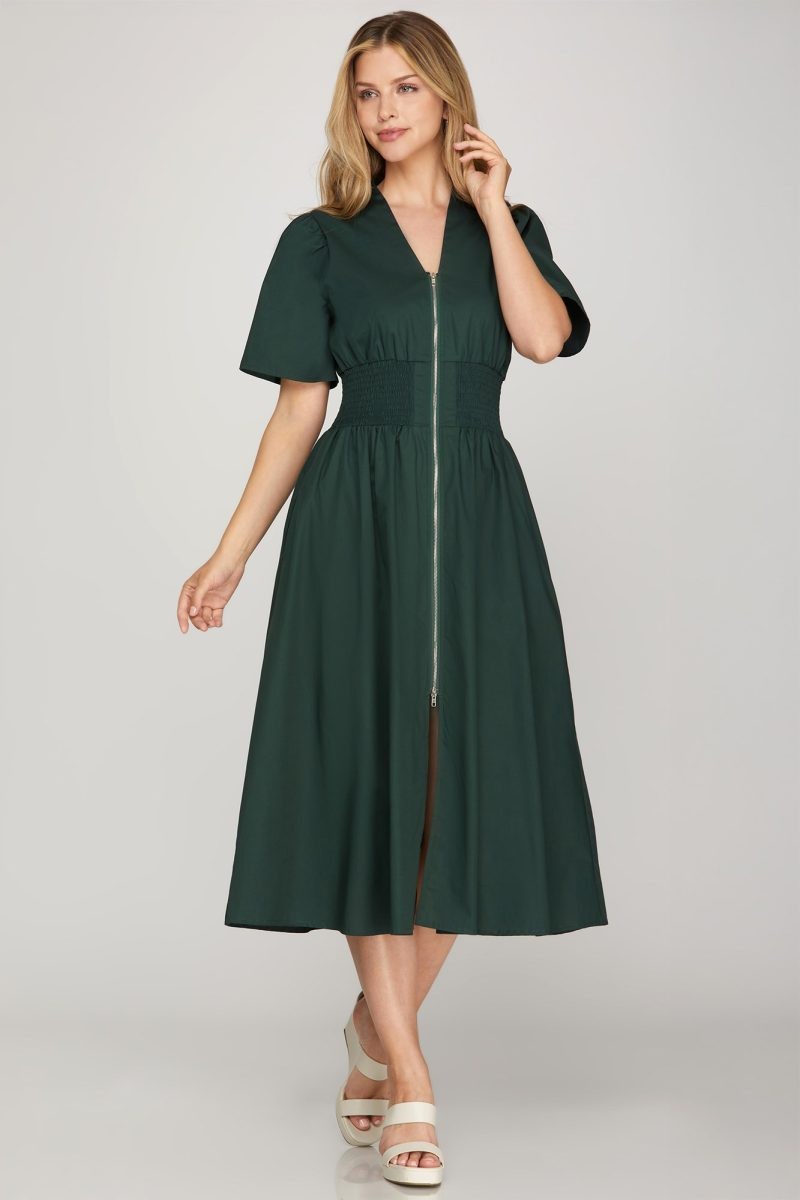 "Holiday Romance" (green) dress