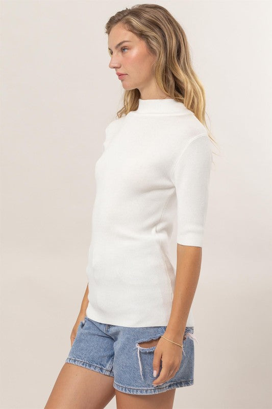 "Basic Winter Layers" (White) Top