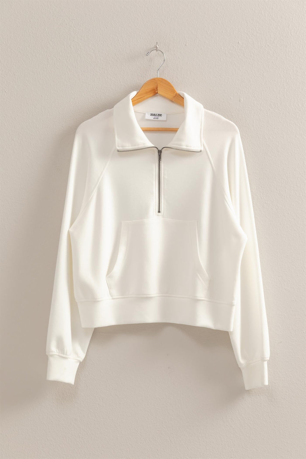 "Living for Comfort" Half Zip Pullover