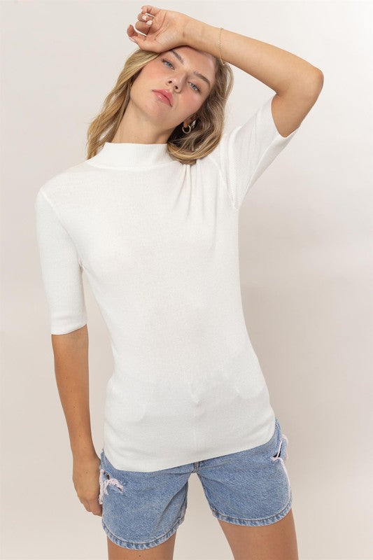 "Basic Winter Layers" (White) Top