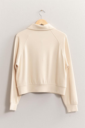 "Soft in the Season" (Cream) Quarter Zip