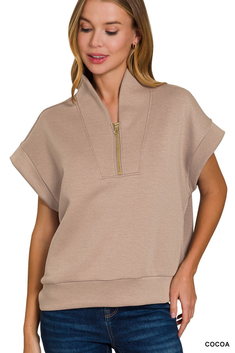 "Weekend In Fall Zip" (cocoa) vest