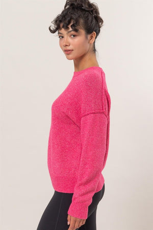 "Statement for the Season" (Raspberry) Sweater