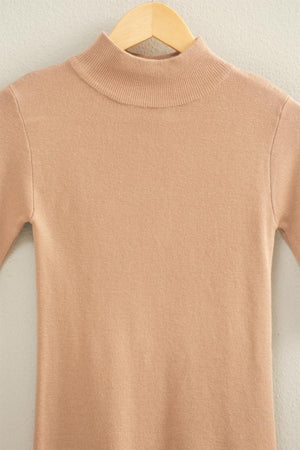 "Coffee Talks" (dark taupe) top