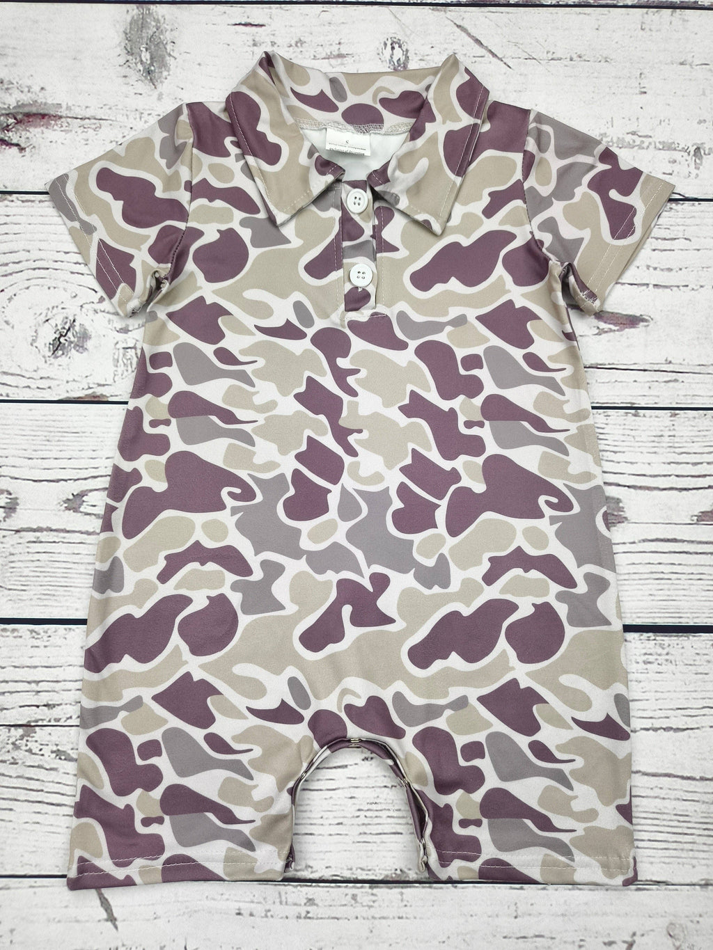 Baby Boy Clothing Camouflague Romper