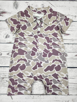 Baby Boy Clothing Camouflague Romper