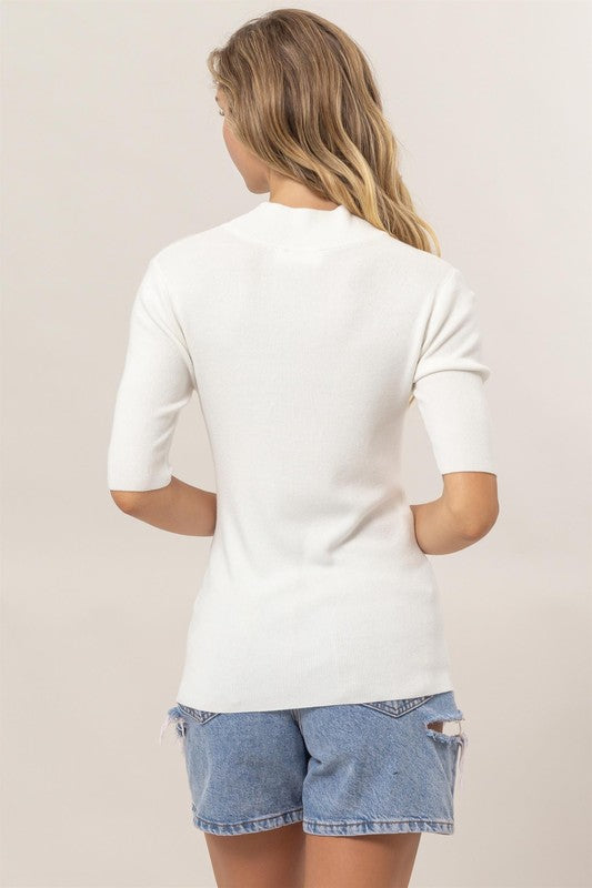 "Basic Winter Layers" (White) Top