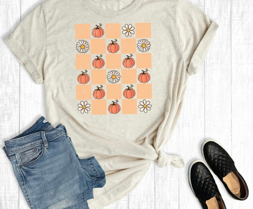 "Pumpkins and Daisies" t-shirt