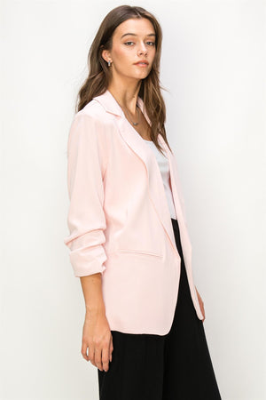 "Warmer Days" pink blazer