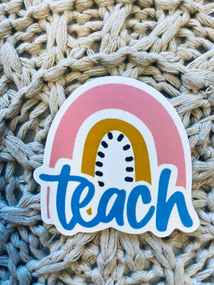 “Teacher” themed stickers