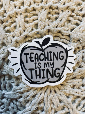 “Teacher” themed stickers