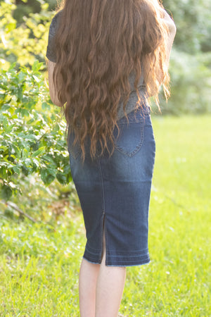 “Miss Blues” (Light Wash) Denim Skirt