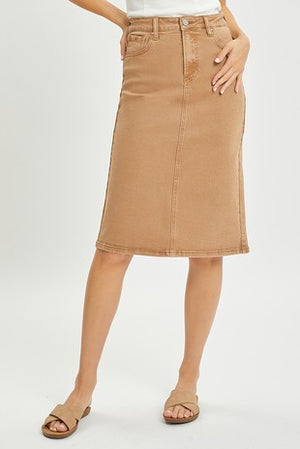 "Cocoa Wash" Risen skirt