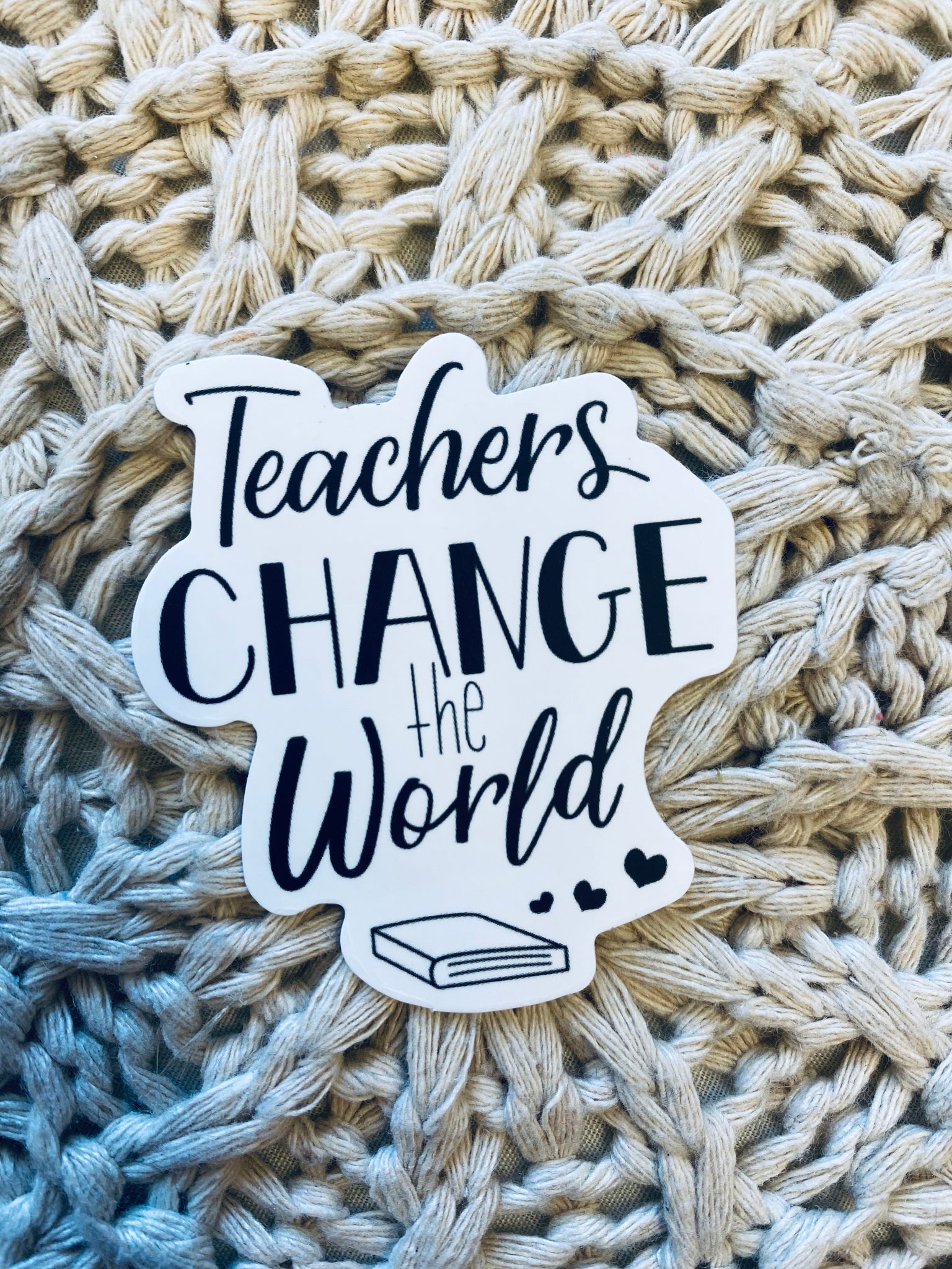 “Teacher” themed stickers