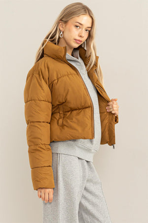 "Christmas in Caramel" puffer jacket